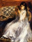 Auguste Renoir - Young woman in white reading 1873