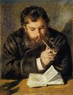 Pierre-Auguste Renoir - Claude Monet the reader 1874