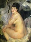 Pierre-Auguste Renoir - Nude seated on a sofa 1876