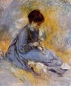 Auguste Renoir - Young woman with a dog 1876