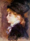 Pierre-Auguste Renoir - Portrait of Margot. Portrait of a model 1877