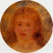 Pierre-Auguste Renoir - Woman`s head Jeanne Samary 1877