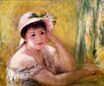 Renoir Pierre-Auguste - Woman with a straw hat 1880