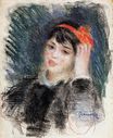Auguste Renoir - Head of a young woman 1880