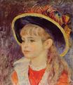 Renoir Pierre-Auguste - Young girl in a blue hat 1881