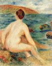Renoir Pierre-Auguste - Nude bather seated by the sea 1882