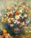 Auguste Renoir - Vase of chrysanthemums 1882