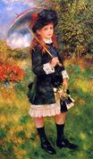 Pierre-Auguste Renoir - Young girl with a parasol, Aline Nunes 1883
