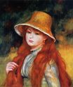 Auguste Renoir - Young girl in a straw hat 1884