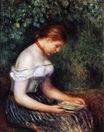 Pierre-Auguste Renoir - The reader. Seated young woman 1887