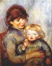 Auguste Renoir - Maternity. Child with a biscuit 1887