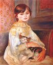 Auguste Renoir - Child with cat Julie Manet 1887