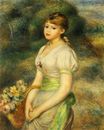 Auguste Renoir - Young girl with a basket of flowers 1888