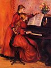 Renoir Pierre-Auguste - The piano lesson. Young Girls at the Piano 1889