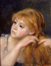 Pierre-Auguste Renoir - Head of a young woman 1890