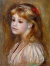Auguste Renoir - Little girl with a red hair knot 1890