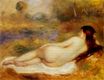 Renoir Pierre-Auguste - Nude reclining on the grass 1890