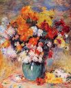 Pierre-Auguste Renoir - Vase of chrysanthemums 1890