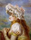 Renoir Pierre-Auguste - Girl in a lace hat 1891