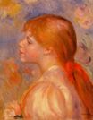 Renoir Pierre-Auguste - Girl with a red hair ribbon 1891