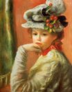 Pierre-Auguste Renoir - Young girl in a white hat 1891