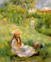 Auguste Renoir - Young girl in the garden at Mezy 1891
