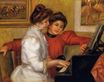 Renoir Pierre-Auguste - Young girls at the piano. Henry Lerolle's daughters, Yvonne and Christine 1892-1897