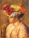 Renoir Pierre-Auguste - Young woman in a flowered hat 1892