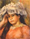 Auguste Renoir - Young woman wearing a hat 1894