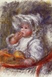 Pierre-Auguste Renoir - Jean Renoir in a chair. Child with a biscuit 1895