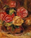 Auguste Renoir - Roses in a vase 1895