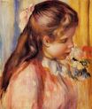 Pierre-Auguste Renoir - Bust of a young girl 1895