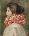 Pierre-Auguste Renoir - Girl in a Red Ruff. Gabrielle 1896