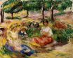 Auguste Renoir - Three young girls sitting in the grass 1897