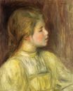 Renoir Pierre-Auguste - Woman's head. The thinker 1897