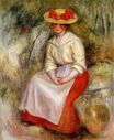 Pierre-Auguste Renoir - Gabrielle in a straw hat 1900