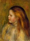 Auguste Renoir - Head of a little girl in profile 1901
