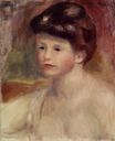 Renoir Pierre-Auguste - Bust of a young woman 1904