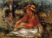 Pierre-Auguste Renoir - Young woman seated on the grass 1905