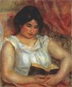 Auguste Renoir - Gabrielle reading 1906