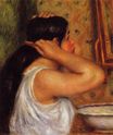 Pierre-Auguste Renoir - Woman combing her hair 1908