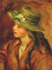 Renoir Pierre-Auguste - Girl with a straw hat 1908