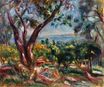 Renoir Pierre-Auguste - Cagnes landscape with woman and child 1910
