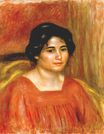 Pierre-Auguste Renoir - Gabrielle in a red blouse 1910