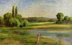 Pierre-Auguste Renoir - Landscape with fence 1910