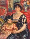 Pierre-Auguste Renoir - Portrait of madame Duberville with her son Henri 1910