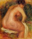 Pierre-Auguste Renoir - Seated female nude 1910
