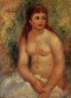 Auguste Renoir - Seated young woman nude 1910