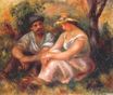 Auguste Renoir - Conversation. Seated couple 1912