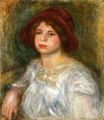 Auguste Renoir - Girl in a red hat 1913